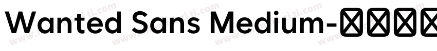 Wanted Sans Medium字体转换